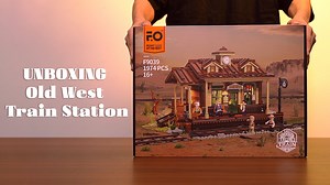 The Old West Train Station is available on Amazon and at our official site. All aboard for adventure! 🚂 #funwhole #bricks #toyblocks #oldwest #cowboy #west #train #trainstation #frontier #wildwest #moc #afol #afob | Lumibricks