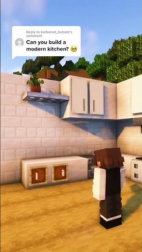 Minecraft: Beautiful Modern Kitchen Build | #shorts