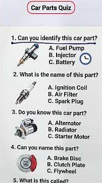 🚗 Car Parts Quiz 🔧 Can You Identify These 7 Car Parts? | Auto Quiz Challenge #shorts