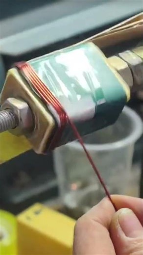 making copper coils for batteries#youtubeshorts #handmade