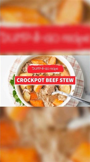 Dump Everything in and Walk Away Beef Stew #slowcooker