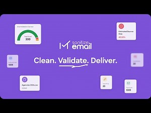 Sanitize Email Demo Video