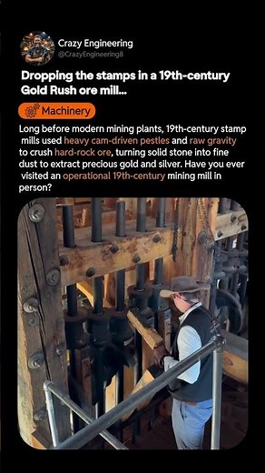 19th Century Gold Rush Mill