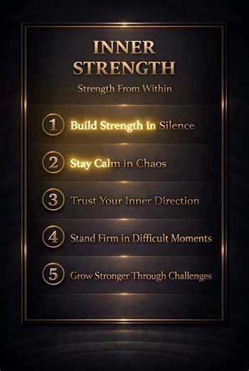 INNER STRENGTH: 5 Rules to Stay Calm and Unshakable