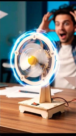Build a High-Speed Mini Fan from Scratch! 🌀⚡#Engineering #DIYFan #ScienceExperiment #ShortsCraft