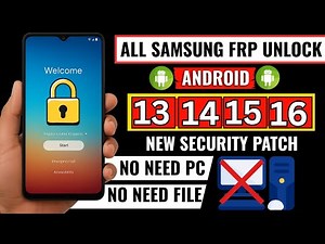 🎯 Samsung FRP Bypass & Unlock 2025 | Android 13–16 | No PC | 100% Safe Method
