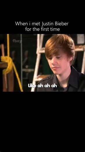 When i met Justin Bieber for the first time #justinbieber