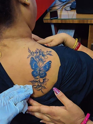 Butterfly Flower Tattoo Ideas: Delicate Floral Designs