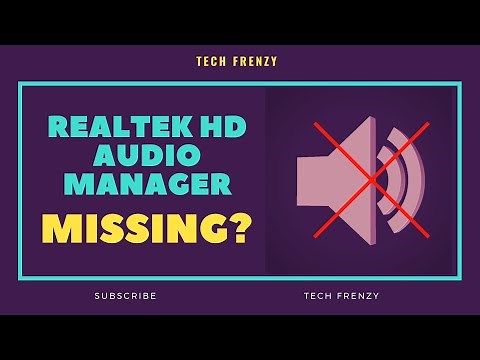 Realtek HD Audio Manager Windows 10 Missing ? | [100% Fix]