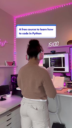 Learn how to code in Python with this free course👩🏾‍💻💻 This week for my learn to code for free series is a course on Python programming! ✨️COURSE DETAILS✨️ 💡 Name: Introduction To Python Programming 💡Contents: a one-stop-shop for everything you'll need to know to get started with Python. First you will learn about strings, variables, and getting to know the data types. After you’ll learn about loops and conditions in Python. 💡Length: 1.5 hours (on demand videos) 💡By: @udemy 📄 No program