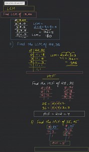 How to find LCM and HCF?... | Filo