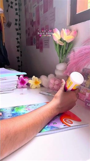 Book Prep!🥹💗 Full tutorial on Utube🫶🏻 #fyp #foryou #studyvlog #studywithme #books #productivity