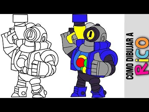 Como Dibujar A Rico De Brawl Stars 😎 Mejores Brawlers Tutorial 😎 Animaciones 😎 Trucos Y Consejos