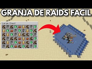 GRANJA DE RAIDS 1.17 MUY FACIL Y SIMPLE | MINECRAFT (JAVA EDITION)