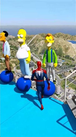 Spiderman Water Ragdolls #68 - GTA 5