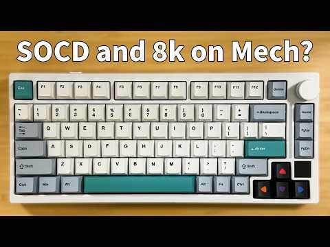 Silent Mechanical Gaming Keyboard with 8k Polling and SOCD! Gamakay TK75 SOCD Review