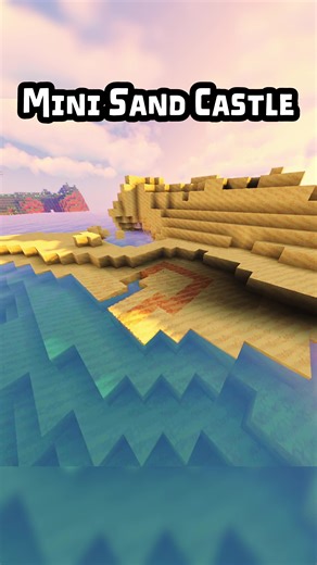 Minecraft, How to make a mini sand castle