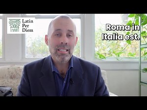 Roma in Italia est - Dr. Noe Explains his Latin Course for Beginners in 30 Seconds