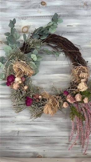 DIY Peony Wreath Using Dried & Faux Flowers Anyone Can Make!