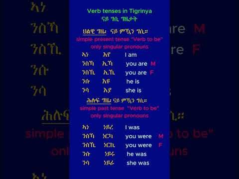 Tigrinya grammar # 12 ሓጺር ሰዋስው ትግርኛ # 12