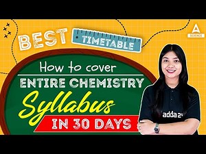 Complete Class 12 Chemistry Syllabus in 30 Days | Best Timetable for Board Exam