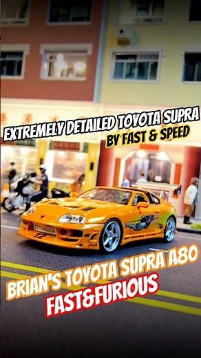 Fast and Furious Brian's Supra A80 Bomex by Fast&Speed #fastandfurious #toyotasupra #unboxingshorts