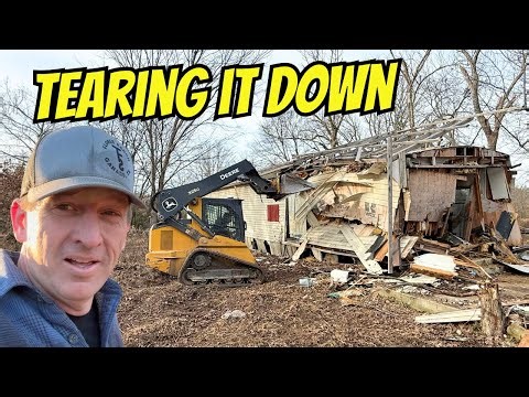 DEMOLISHING THE ABANDONED HOMESTEAD WE BOUGHT AT THE COURTHOUSE 