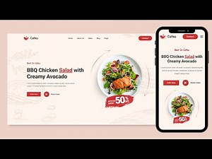 How To Make A Responsive Restaurant/Food Website Using HTML & CSS | Step-by-Step Tutorial