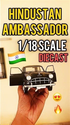 ULTRA RARE & DETAILED!😍🔥 HINDUSTAN Ambassador MK 1 - 1:18 scale diecast scale model