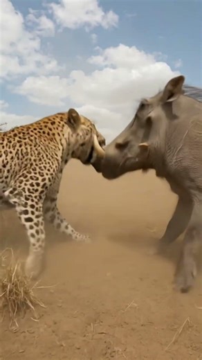 Leopard vs Two Warthogs – The Predator Picked the Wrong Prey 🐗🐆