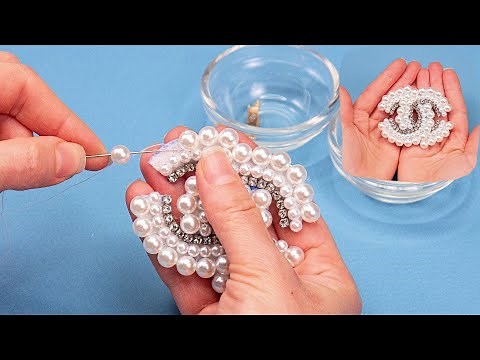 A Chanel beaded brooch tutorial - DIY jewelry!