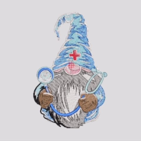 Doctor Gnome Embroidery Design: Medical Nurse Pattern (digital Download) - Etsy