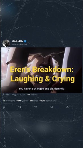 Eren's Breakdown: Laughing & Crying #attackontitan #shorts #anime