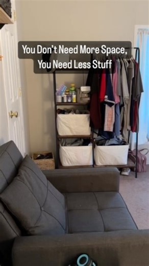 281K views · 10K reactions | You don’t need more space, you need less stuff. Does every item have its own home? If not, then make concessions. Ask yourself, can you live without it? #cleaning #organization #clean #declutter #toys #clothes #home #kids #mom | Organized Chaos | Facebook