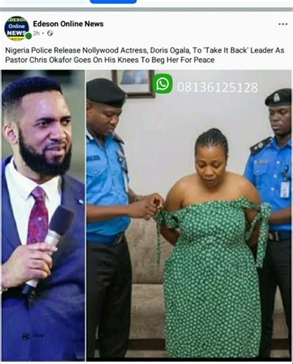 How Police Handled Actress Doris Ogala After Her Arrest Over Pastor Chris Okofar Saga