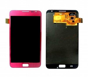 LCD with Touch Screen for Samsung GT-N7000 - Pink (display glass combo folder)