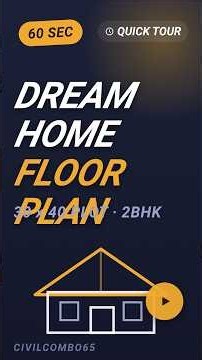 Dream Home Floor Plan | 30x40 Plot House Design #civilengineering #floorplan #civilcombo