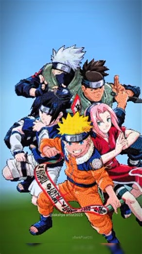 naruto pixel art collection in mintcraft #viral