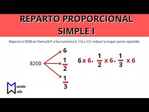 Reparto proporcional simple I