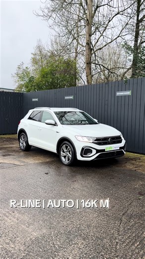 🔥 Volkswagen T-Roc R-Line 1.5 TSI Automatic (DSG) 🔥 Only 16,170 miles | 1 owner from new | Exceptional condition throughout 💷 £22,995 ✅ Buy or Finance Today! This stunning R-Line T-Roc ticks all the boxes — sporty looks, smooth DSG automatic and fantastic spec 👇 ✨ Key Highlights: • Apple CarPlay / Android Auto • Heated Front Seats • Digital / Virtual Cockpit Dashboard • Front & Rear Parking Sensors • R-Line Sports Interior & Exterior Styling A brilliant all-rounder that looks the part and dr