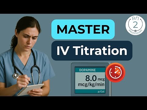 IV Med Math—mcg/kg/min Dose Calculation for Nurses