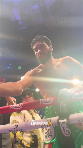 Hamzah Sheeraz: Celebrating Victory in Boxing Match