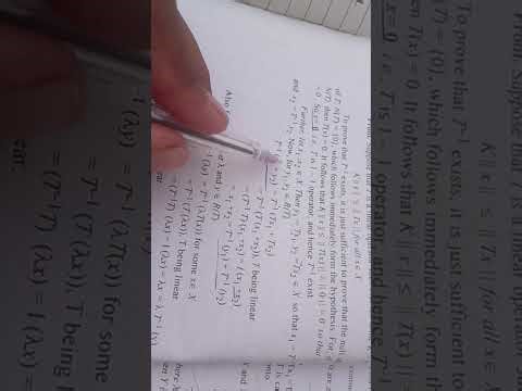 Inverse operator theorem unit-3