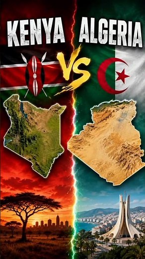 Kenya vs Algeria 🌍 | Country Comparison by Map, Population & Geography | Africa Map Battle