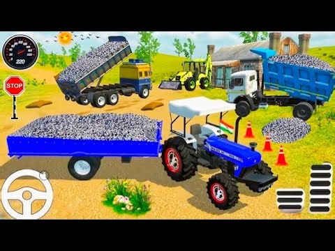 Load Bori into a JCB Tractor Trolley Challenge| Dumper Truck and Lorry Truck Loading Bori in Game#18