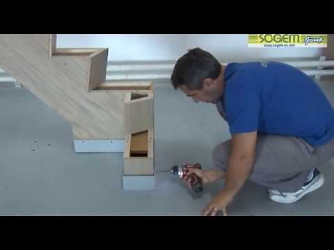 Montage d'un escalier design en kit KALEA 1/4 tournant