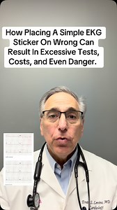 10K views · 996 reactions | Placing one EKG sticker and inch higher or switching a lead can result in unnecessary tests and even dangerous procedures. #health #medicine #heart #drevanlevine #westchester #scarsdale #whiteplains #hartsdale #yonkers | Evan Levine | Facebook