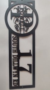 Personalized last Name Hanging Address Sign for House, House Number Sign, House Numbers for Outside, Address Numbers for House, Custom Address Plaques for House Numbers