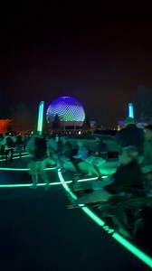 The new World Celebration area at Epcot! This is walking from the World Showcase side towards Spaceship Earth. | See WDW