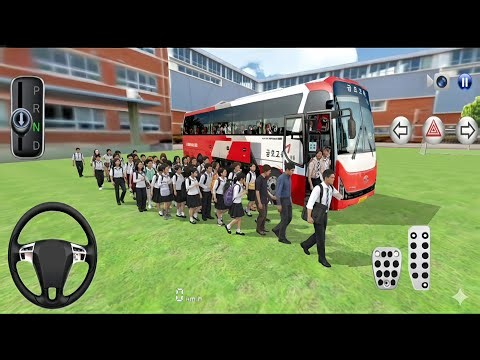 Bus Drive School Trip in Driving Class 3D | Full School Students & Teachers Transport Gameplay